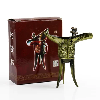 Изысканный Антикварный штатив в китайском стиле, Ретро-Винный бокал, реквизит, Креативные Поделки, Сувениры для путешествий, Дворцовые украшения
