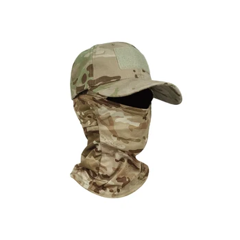Тактические армейские бейсболки с капюшоном для мужчин и женщин, Летние солнцезащитные шляпы Snapback, Уличная Камуфляжная балаклава, лыжная маска