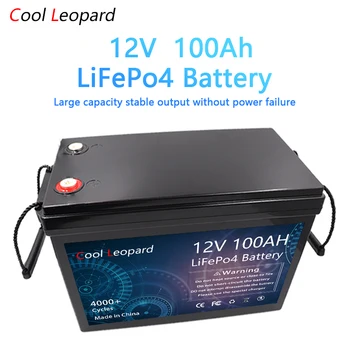 Аккумулятор LiFePO4 12 В, литий-железо-фосфатный аккумулятор емкостью 12 В, 100 Ач, для замены большей части резервного источника домашнего хранения энергии