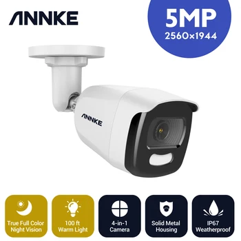 ANNKE 5MP HD TVI Bullet Security Camera Acme Цветная Камера Ночного Видения IP67 Полноцветная Камера Ночного видения 4 В 1 S